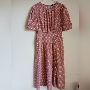 Shein Polka Dot Dress Size Large